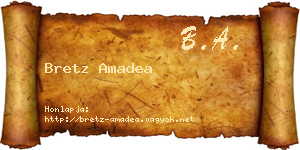 Bretz Amadea névjegykártya